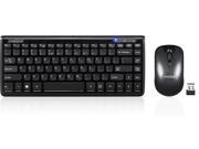 Perixx PERIDUO 707B PLUS Wireless Mini Keyboard and Mouse Combo Piano Black 12.60 x5.55 x0.98 Dimension 128 Bit AES Encryption Brand Batteries Include