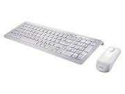 Perixx PERIDUO 710W Wireless Keyboard and Mouse Combo Set 15.32 x5.59 x0.98 Dimension Built in Numeric Keypad 128 Bit AES Encryption White