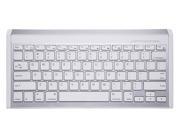 Perixx PERIBOARD 804II W Wireless Bluetooth Keyboard White Silver Compatible with iPad iPhone On Off Switch