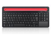 Perixx PERIBOARD 809 Wireless Bluetooth Keyboard with Touchpad Docking Station Multi Device US English Layout