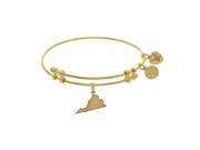 Brass with Yellow Finish Virginia Charm For Angelica Bangle