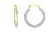 10kt Yellow Gold Shiny Round Hoop Earring