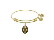 Brass with Yellow Finish Lacrosse Angelica Bangle