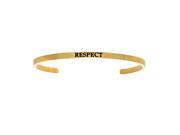 Stainless Steel Yl Respect with 0.005ct. Diamond Cuff Bangle