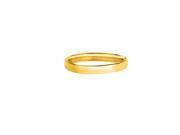 14k Yellow Gold 2.5mm Shiny Comfort Fit Size 3 Wedding Band