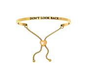 Stainless Steel Yl Don’t Look Back with 0.005ct. Adjustable Friendship Bracelet