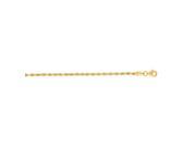 14kt 8 Yellow Gold 2.5mm Shiny Solid Diamond Cut Royal Rope Chain