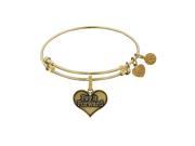 Brass with Yellow Pay It Forward Charm For Angelica Bangle
