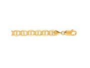 10k 7 Yellow Gold 5.50mm Diamond Cut Mariner Link Chain Bracelet