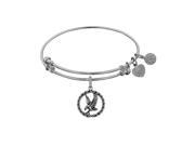Brass with White Finish American Eagle Charm For Angelica Bangle