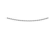 Silver 9 with Rhodium Ruthenium Finish 3.4mm Diamond Cut Two Tone Sparkle Chain Anklet