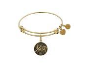 Brass with Yellow World Traveler Charm For Angelica Bangle