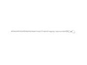 Silver 10 with Rhodium Finish Shiny Diamond Cut Snake Chain Bead Chain Anklet