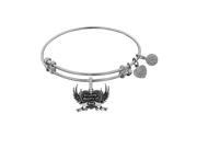 Brass with White Finish In Loving Memory Of Mom Charm For Angelica Bangle