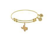Brass with Yellow Finish Texas Charm For Angelica Bangle
