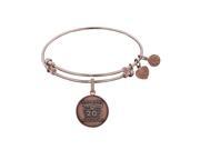 Brass with Pink Finish Friend’s 20th Anniversary Angelica Bangle