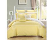 Woodford Yellow King 7 piece Embroidered Comforter Set