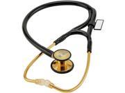 MDF 797DDK ER Premier Black 22K Gold Adult and Pediatric Stethoscope