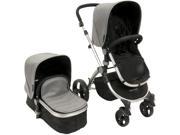 Baby Roues LeTour Lux II GRAY Lightweight Compact Stroller w Bassinet
