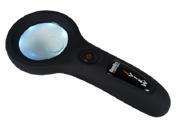 GemOro iview Handheld LED Illuminated Ultraviolet Dual Magnifier 5X 10X