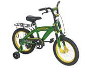 Tomy John Deere 16 Boy s Bicycle with Adjustable Training Wheels