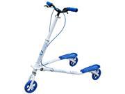 Trikke T7k White and Blue Children s 3 Wheeled Carving Scooter Tricycle