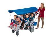 Angeles Runabout 6 Passenger Daycare Commercial Bye Bye Stroller w Canopy