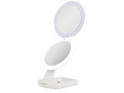 Zadro ULVT110 LED Lighted Ultimate Make Up Travel Mirror 1X 10X