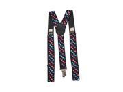 Tri Colored Heart Suspenders Accessory