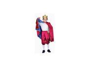 Pretend Deluxe Royal King Maroon Child Costume Dress Up Set Size 16 18