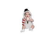 Baby Snow Man Infant Costume Size 6 12m