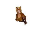 Cuddly Little Brown Bear Infant Cape Costume Size 12 24mo