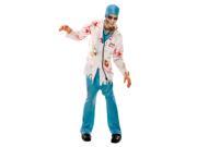 Zombie Zone Dr Rotten Adult Costume Size Medium 42 44