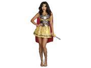 Golden Gladiator Adult Costume Size Large 10 14