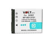 Voltsonic 680mAh Li Ion Rechargeable Digital Camera Battery for Sony NP BD1 NP FD1
