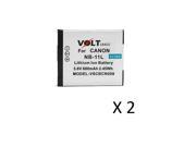 Voltsonic 680mAh Li Ion Rechargeable Digital Camera Battery for Canon NB 11L 2 Pack