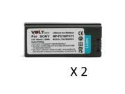 Voltsonic 780mAh Li Ion Rechargeable Digital Camera Battery for Sony NP FC10 NP FC11 2 Pack