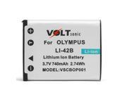 Voltsonic 740mAh Li Ion Rechargeable Digital Camera Battery for Olympus LI 42B