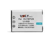 Voltsonic 680mAh Li Ion Rechargeable Digital Camera Battery for Olympus LI 60B