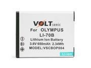 Voltsonic 650mAh Li Ion Rechargeable Digital Camera Battery for Olympus LI 70B
