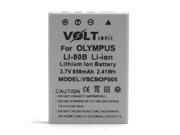 Voltsonic 650mAh Li Ion Rechargeable Digital Camera Battery for Olympus LI 80B