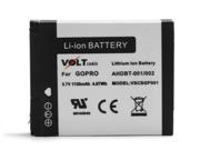 Voltsonic 1100mAh Li Ion Replacement Digital Camera Battery for GoPro AHDBT 001 AHDBT 002