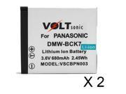 Voltsonic 680mAh Li Ion Replacement Digital Camera Battery for Panasonic DMW BCK7