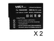 Voltsonic 1200mAh Li Ion Replacement Digital Camera Battery for Panasonic DMW BLC12 2 Pack