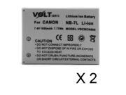 Voltsonic 1050mAh Li Ion Replacement Digital Camera Battery for Canon NB 7L 2 Pack