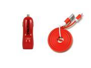 Voltsonic 3.1A Dual USB High Speed Car Charger with Flatline Cable