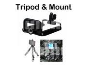 2in1 Spider Mini Tripod Adapter for Cell Phone Flexible Feet Big Opening Mobile Smart Cell Phone Clip Mount for iPhone 6 Plus 6 5 5S 5C Galaxy S3 S4 Note 2 3