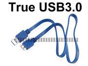 0.5M 1.6Ft Flat Micro USB Data Sync Charge Cable Micro USB 3.0 Male to USB A 3.0 Male Compatible with USB 2.0 for Samsung Galaxy S5 GS5 G900 Note 3 III N9005