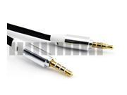 1M 3.3Ft Gold Plated 3.5mm Audio Jack AUX Male to Male Extension Stereo Cable for Headphone Headset Tablet Mobile Cell Phone iPad Mini Air iPod Touch iPhone 5 5