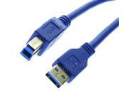 1.8M 5.9Ft Printer Cable USB 3.0 A Male to USB 3.0 B Male AM BM AM to BM Coarse Wire Gauge for Printer HP Canon Xerox Epson Brother Dell Inkjet Laser Printer to